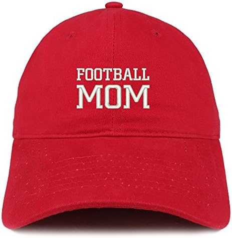Trendy Apparel Shop Football Mom Bordado de algodão macio, chapéu de pai