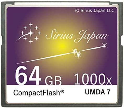 Card Sirius DSC10-64GGR CF, 64 GB, cor: uva, variações de cor do arroz com café, cartão de flash compacto, velocidade de 1000x