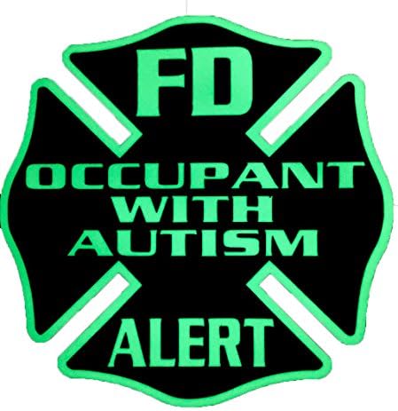 Ocupante Identifire® com decalque de segurança do autismo para carro/caminhão/casa
