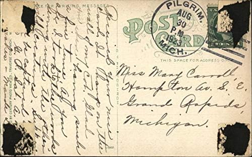 Three Pines Inn, Crystalia Frankfort, Michigan Mi Original Antique Postcard 1923