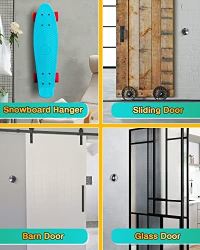 Winonly Magnetic Door Stop Catch: 2 piso Montagem de piso Stoppers de porta mais forte Mantenha a porta aberta, protetor de parede