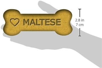 Imagine este biscoito de ímã de carro de 2-1/4 polegadas, Love Maltese