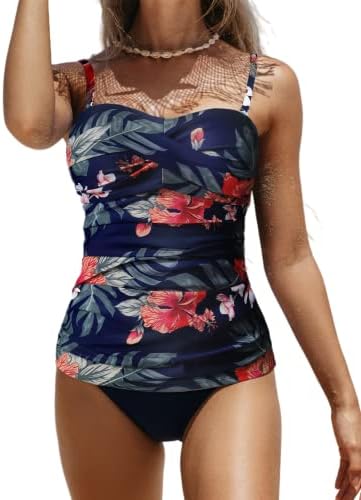 Bikinx Tankini Bathing Suits for Women Plus Size Swimsuit Best Tummy Control Swimwear