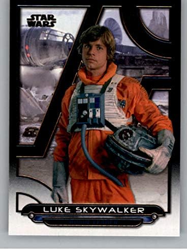 2018 Topps Star Wars Galactic Arquivos ESB-20 Luke Skywalker Cartão de negociação não esportivo oficial em NM ou melhor