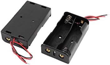 X-Dree 6pcs Black Storage Box Caixa de caixa para 2 x 3,7v 18650 baterias (6pcs negro caja de almacenamiento caja para 2 x 3.7v 18650