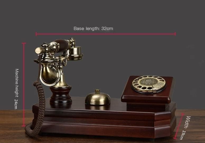 Telefone retrô de estilo europeu Dial rotativo com fio Telefone Living Decoration Desk Classic Room Classic Home Lamelline