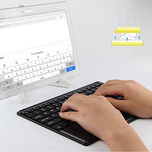 Teclado de onda de caixa compatível com o monitor portátil Neofyte T14s - teclado Bluetooth Slimkeys com trackpad, teclado