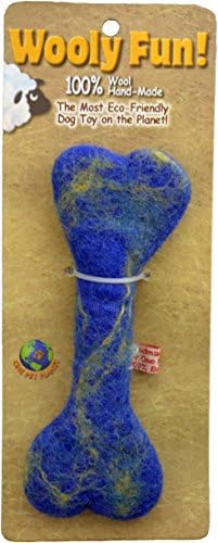 Brinquedo de cachorro de lã de um planeta de estimação, 6,5 polegadas, azul