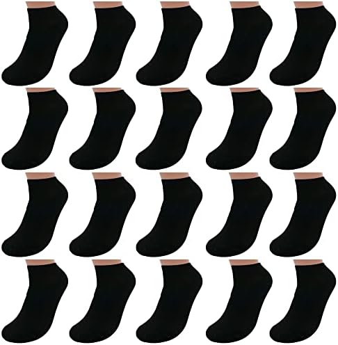 Star Bright Star Low Cut Socks para mulheres - 20 pares de meias atléticas para corrida, treino, esportes
