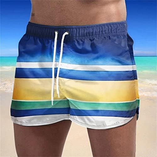 Shorts de ginástica para homens shorts atléticos de 7 polegadas trepadeiras impressas de cordão de tração de shorts de corrida homens com bolsos praia casual curta