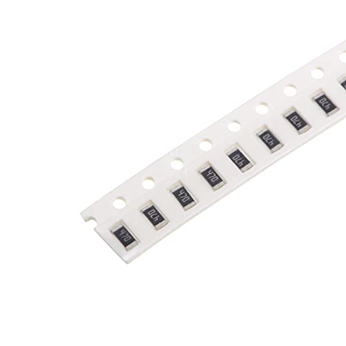 Dispositivos montados na superfície UXCELL Resistor de chip, 47 ohm 1/4w 1206 resistores fixos, 5% de tolerância 300pcs