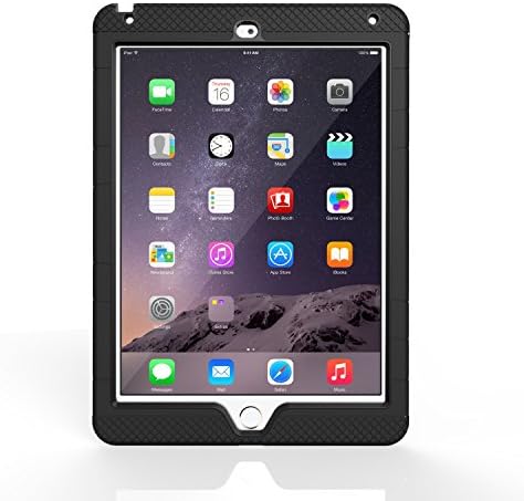 Caso Moko para iPad Air 2 9,7 polegadas 2014, [Kickstand] Silicone híbrido durável, absorção de choque de policarbonato