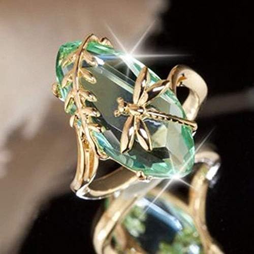 Promessa feminina anéis de jóias anel combinando anel natural transparente peridot gemep no engajamento anéis de casamento