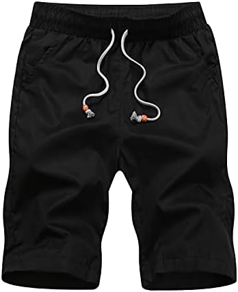 Cantura elástica masculina shorts casuais shorts de praia de verão com bolsos Classic ao ar livre Slim Fit calças curtas