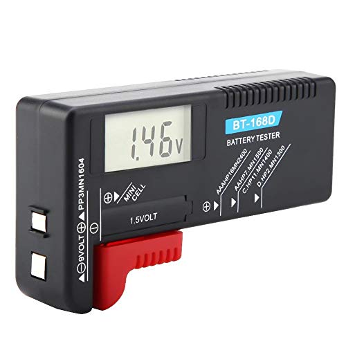 Universal Digital LCD Button Cell Battery Volt Tester Adequado para AA/AAA/C/D/9V/1.5V BT-168D