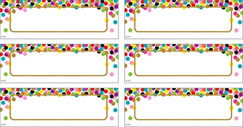 Professor criou Recursos® Confetti Rótulos de detalhes magnéticos, pacote de 20