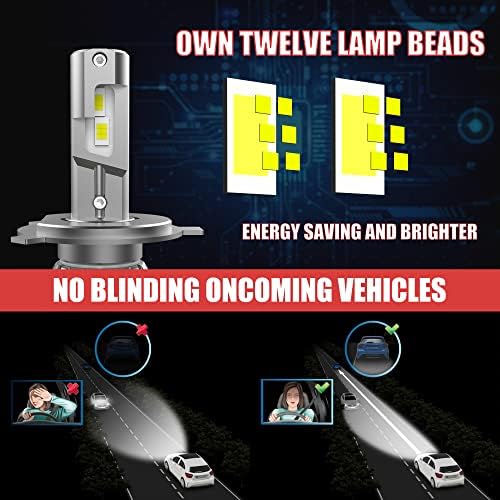 Desfrutar lâmpadas LED de feixe alto/h4/h4/hb2 lâmpadas LED de feixe alto para 1997-2015 Toyota Tacoma Bulbos de farol de LED