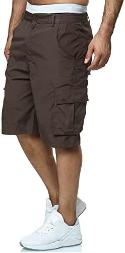 Shorts de carga homens, esportes de bolso de bolso masculino shorts soltos casuais shorts casuais