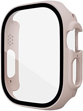 Protetor de tela de PC Maalya para Apple Watch Ultra 49mm Smartwatch Glass+Caso Caso Tampa temperada para Iwatch Série 8 Ultra Acessórios