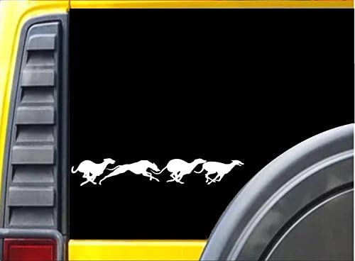 EZ-STIK Racing Greyhounds K545 adesivo de 2x11 polegadas Decalque de cachorro Greyhound