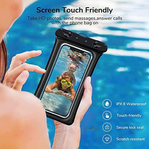 Bolsa de telefone impermeável universal, bolsa de telefone à prova d'água compatível com iPhone 13 12 11 Pro Max XS Max XR x 8 7 Samsung