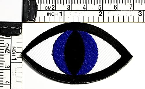 Kleenplus Blue Eye Patch Evil Olhos Esquecimentos de desenho animado Artes Reparo de costura Ferro bordado em costura