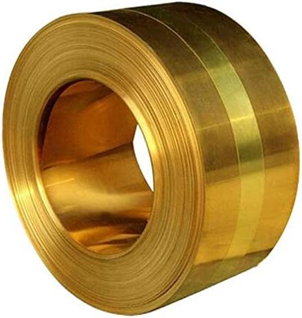 Lucknight 99,9% de cobre Cu Metal Folha placa T2 Alta pureza Rolo de folha de metal, 200x1000mm, espessura de 0,4 mm de placa de latão