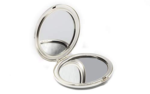 Espelho compacto de senhoras, pequenos espelhos de bolso colecionáveis ​​elegantes para sua bolsa - Perfeito para