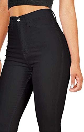 ANDONGNYWELL HIGH SUBSCURSO Jeans skinny coloridos para mulheres