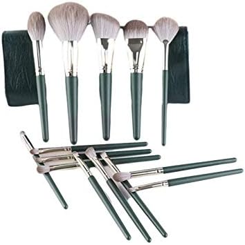 NC Lvyun Makeup Brush Conjunto, conjunto de pincéis de 14 maquiagem, escova de fundação sintética avançada, rosto misto,