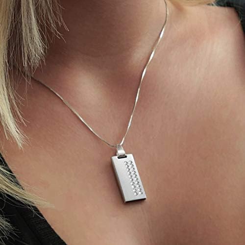 Swarovski USB, colar personalizado de pendente de jóias USB, presente para namorada, presente para ela, 925 Silver Flash Memory Stick Pen Disc