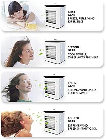 Mini ar condicionado evaporativo, refrigerador de ar pessoal, ventiladores de refrigeração, mini ar condicionado com