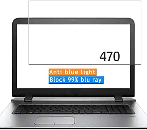 VAXSON 2-PACK Anti-Blue Light Screen Protector, compatível com HP Probook 470 G3 17,3 TPU Film Protectors Stick [não temperado vidro]