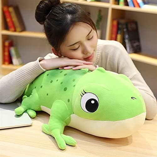Srliwhite 30-60cm Simulação fofa Chameleon Plush Toys adorável desenho animado Lizard Animal Doll Pillows de pelúcia de recheio para crianças meninos presentes
