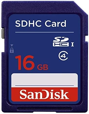 Sandisk 16GB SD Card Bundle SDHC Classe 4 Flash Memory | Modelo SDSDB-016G-B35 |