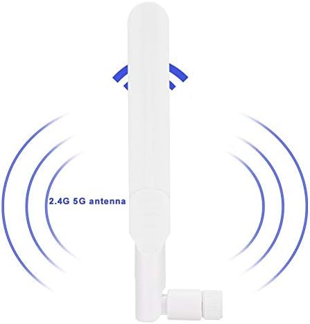 Antena Wi -Fi de Wi -Fi Qiilu Abs 2.4g 5g 5,8g Banda dupla Antena Wi -Fi sem fio para Antena omnidirecional do roteador Asus