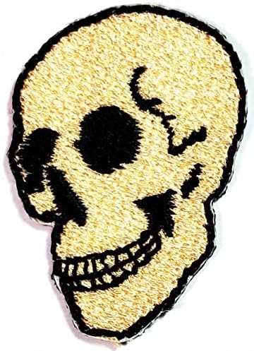Kleenplus 3pcs. Mini Skull Skleleton Cartoon Patch Bordado Ferro Bordado no Cradge Costure em Roupas de Roupa Apliques