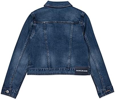 Jaqueta jeans de meninas de Calvin Klein, autêntica, 8-10