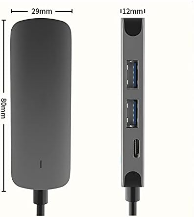 Lhllhl Hub USB C Hub Adaptador 4 Em 1 Para USB 3.0 Compatível Para Switch USB-C TIPO C 3.0 Divisor