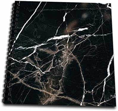 Imagem 3drose de textura abstrata de mármore de cores brancas, marrons e pretas - livros de desenho