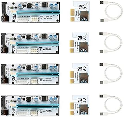 Conectores ver 008s USB 3.0 PCI -E Express 1x a 16x Extender Riser Adaptador SATA Cabo de alimentação de alta velocidade
