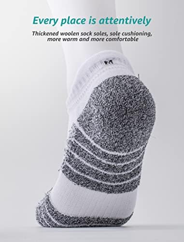 Greawaso Men meias tornozelo em mulheres esportivas meias de mulheres almofadadas de inadimplência Anti -blister respirável com suporte