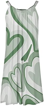 Vestidos de praia de Zefotim para mulheres 2023 Sparghetti Strap Casual Print Floral Fit Fit Samp Dress