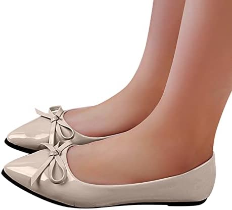 Mulheres Ballet Supos Casuais Casuais Casual para mulheres Mocassinas Casual no vestido Sapatos de couro confortáveis ​​Sapatos de