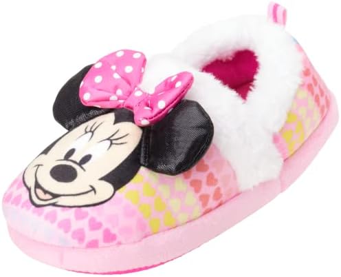 Disney Girls 'Minnie Mouse Slippers - Pluxush Fuzzy Slippers, sola não esquisita