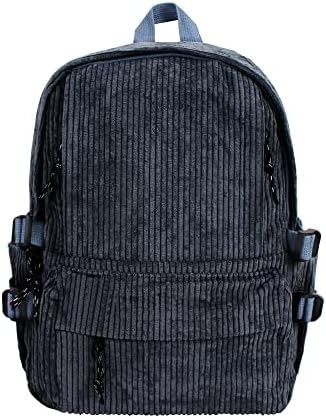 Van Caro Corduroy School Backpack Backpack Backpack College Casual Bookbag Backpack Bolsa de computador Daypack para meninos meninos