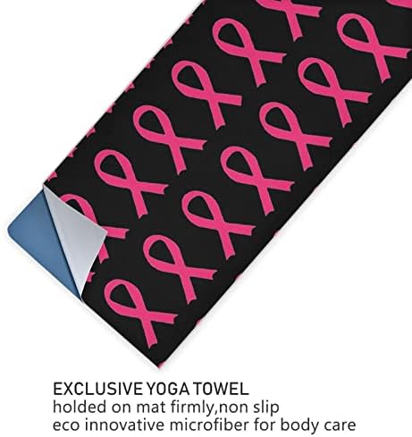 Aunstern Yoga Blanket Breast-Câncer-Ribbon-Rink Yoga Tootes Yoga Mat Toalha