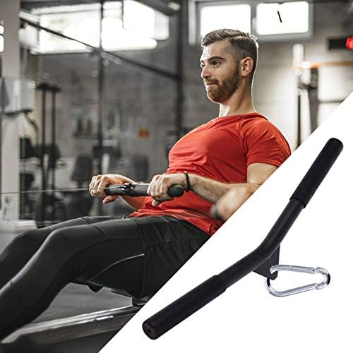 Besportble Yoga Acessórios Diy Rotativo barra reta ginástica Exercício da barra de aço da barra de aço com exercícios de gancho Tríceps