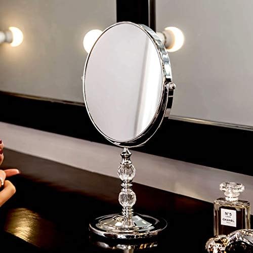 Espelho de vaidade de grjuso, espelho de maquiagem montado na parede em vários ângulos para a área