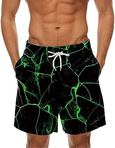 Shorts de praia de adssdq para homens verão, shorts havaianos masculinos calças de praia de cordão casual de moda casual